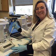 Debra Neilan - she is our lead technician. We call her the Pipette whisperer - from single channels, multi channels, electronic, repeater, pipet aids and bottle top dispenser burette. Debra has over 18 years experience in this industry and is well respected in her field